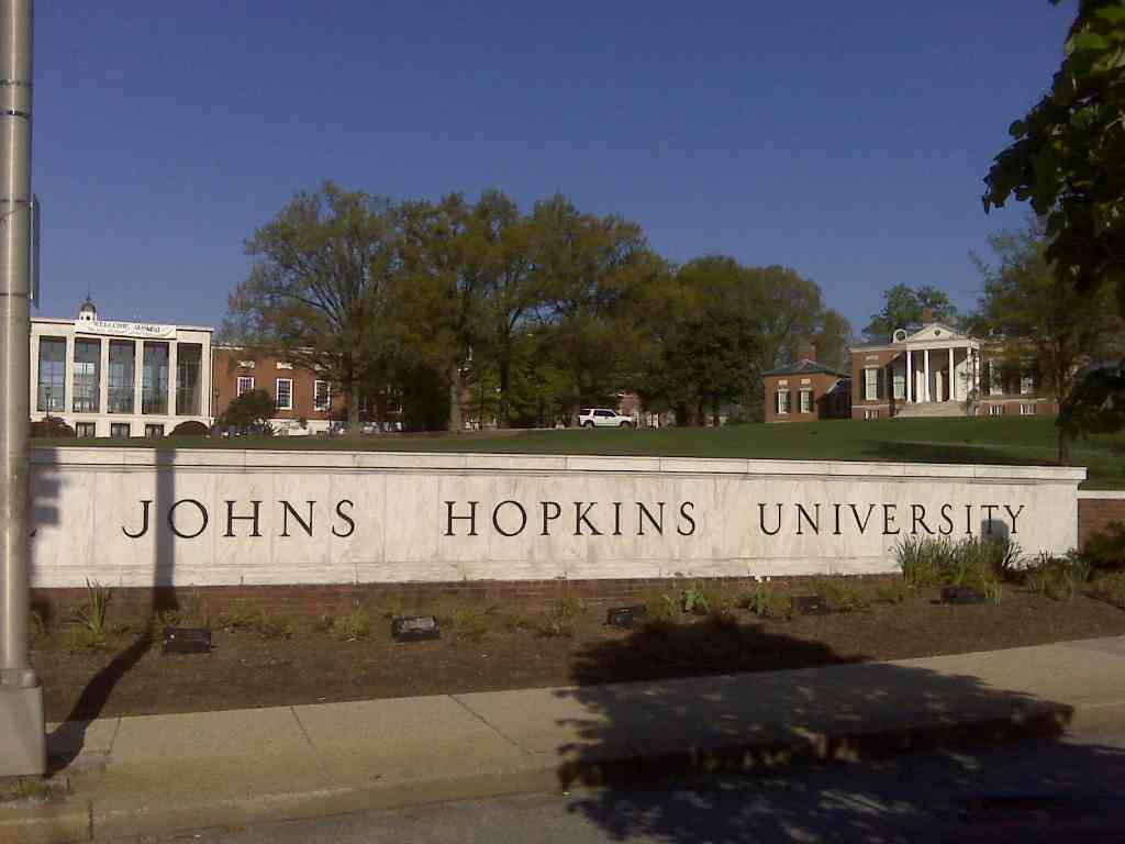 Taxa de aceitação da Universidade Johns Hopkins