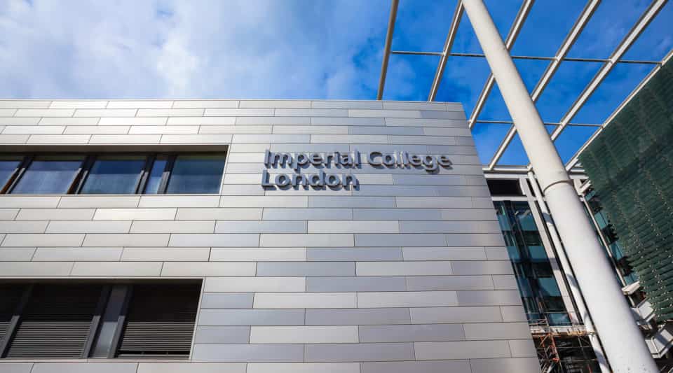 Taxa de aceitação do Imperial College London