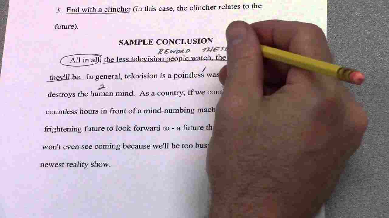 how to write a proper conclusion