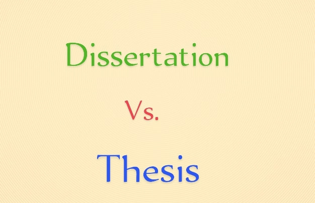 Dissertation vs thèse