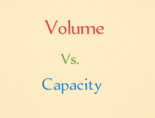 Volumen vs kapacitet