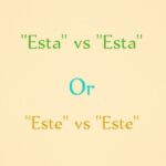 "Está" vs "Esta" ma ọ bụ "Esté" vs "Este"