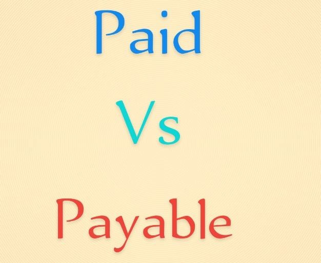 Maksettu vs maksettava