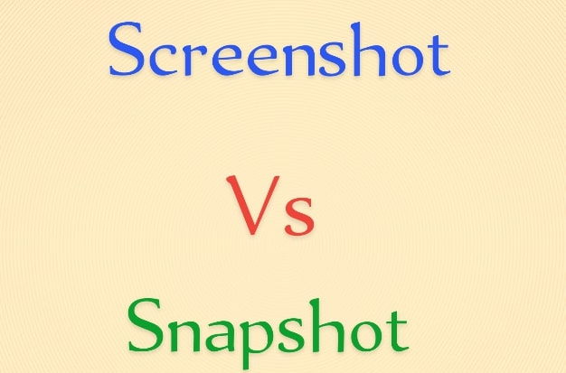 სკრინშოტი vs Snapshot