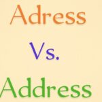 Adress vs Address