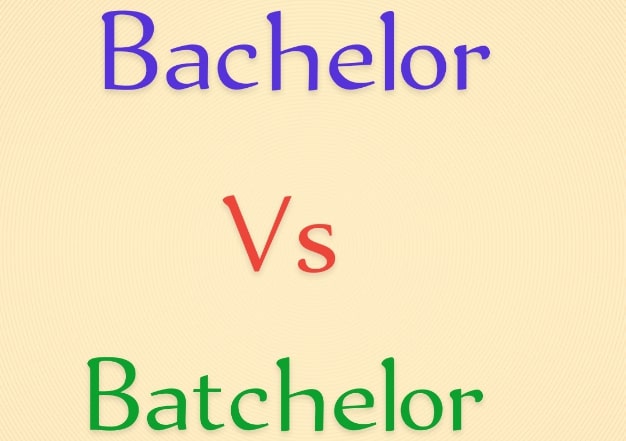 Bachelor vs Batchelor