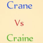 Crane vs Craine
