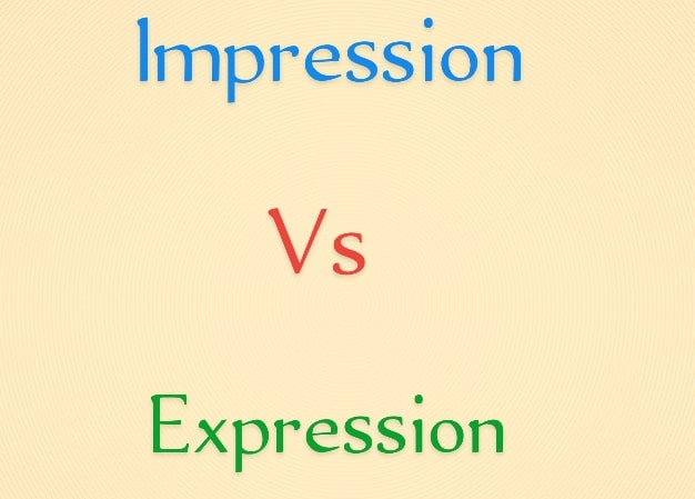Inpresioa vs Adierazpena