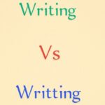 Writing vs Writting
