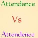Attendance vs Attendence