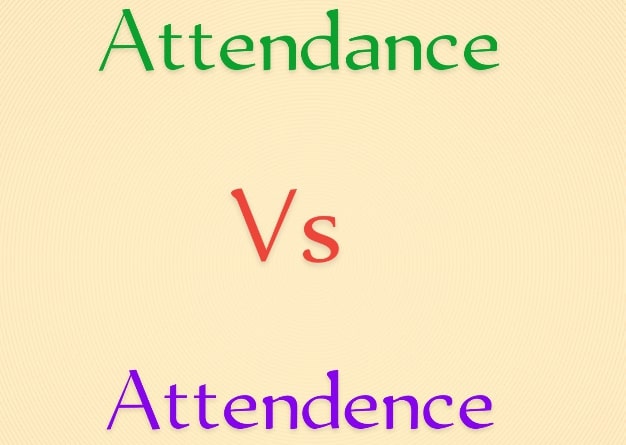 Attendance vs Attendence