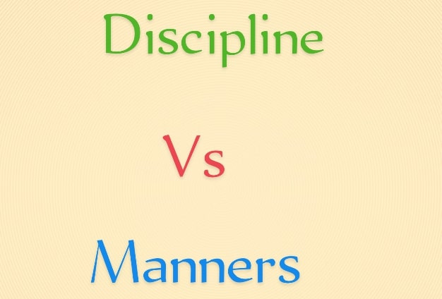 Discipline vs Manners