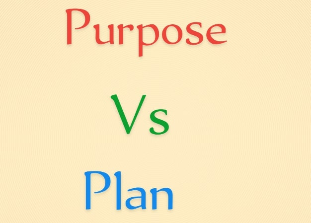 Purpose vs Plan